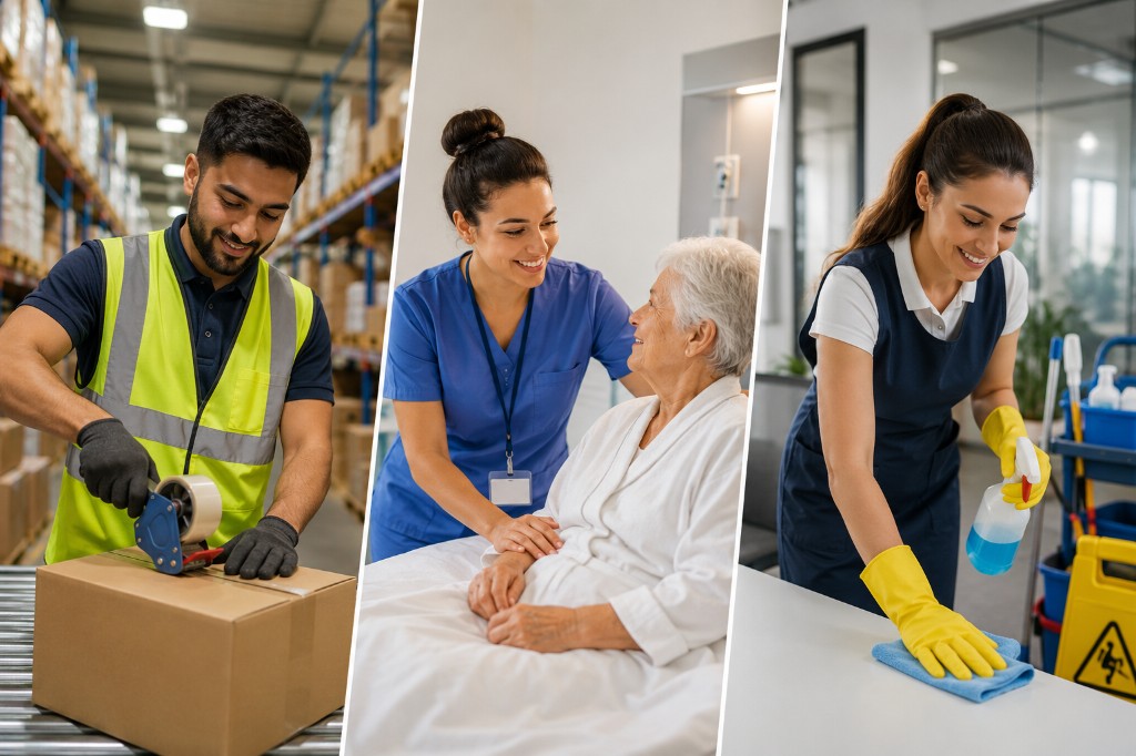 Pathway Prep training for healthcare, cleaning, and logistics careers
